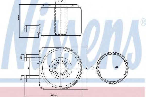 Radiator ulei, ulei motor CITROEN C4 I (LC) (2004 - 2011) NISSENS 90603 piesa NOUA