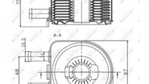 Radiator ulei, ulei motor Citroen XANTIA Estate (X...