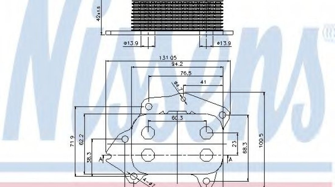 Radiator ulei, ulei motor FORD FOCUS II Combi (DA) (2004 - 2012) NISSENS 90670 piesa NOUA