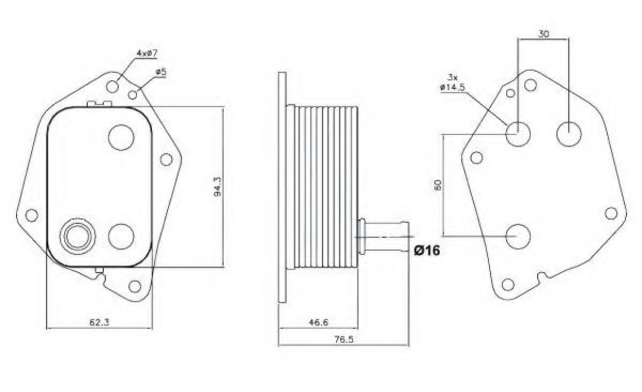 Radiator ulei, ulei motor HYUNDAI i30 Cupe (2013 - 2016) NRF 31159 piesa NOUA