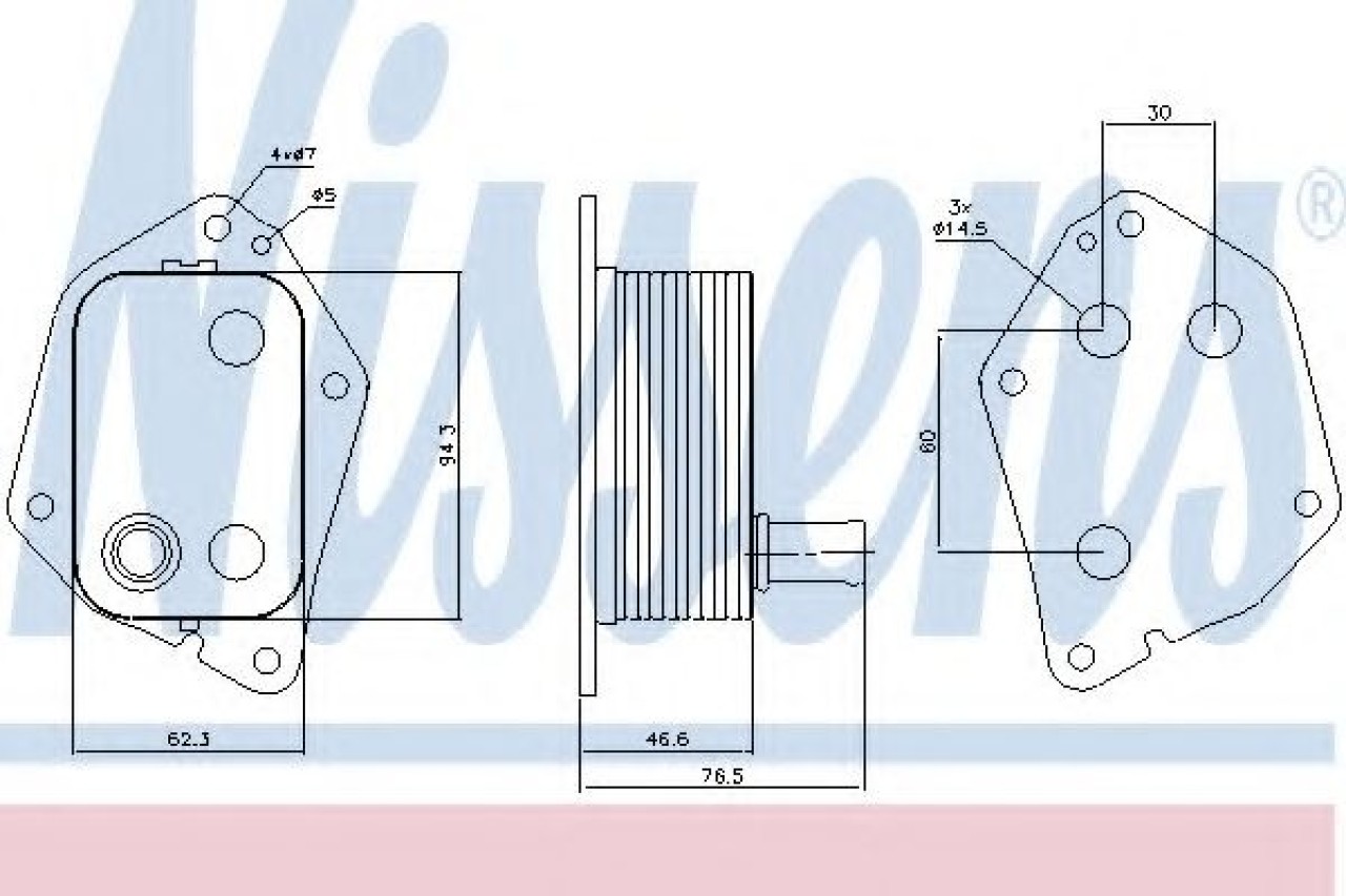 Radiator ulei, ulei motor HYUNDAI i30 (GD) (2011 - 2016) NISSENS 90721 piesa NOUA