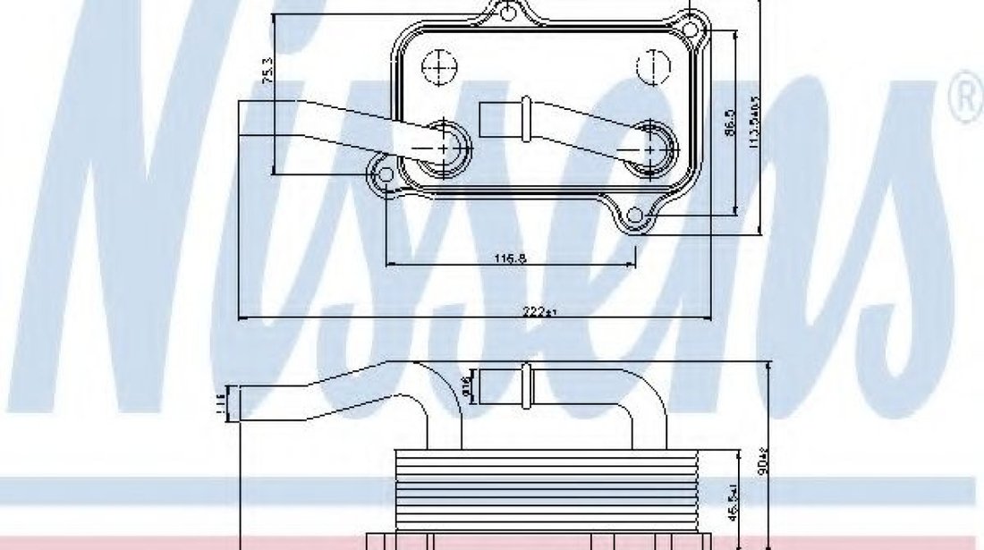 Radiator ulei, ulei motor MERCEDES CLK Cabriolet (A208) (1998 - 2002) NISSENS 90599 piesa NOUA