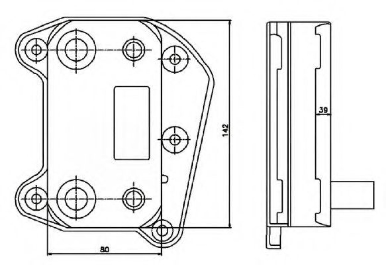 Radiator ulei, ulei motor MERCEDES SPRINTER 3,5-t bus (906) (2006 - 2016) NRF 31183 piesa NOUA