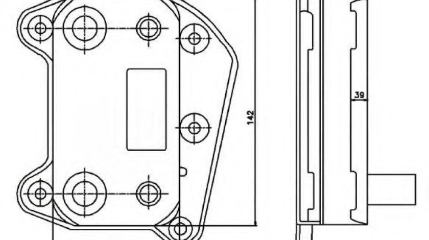 Radiator ulei, ulei motor MERCEDES VITO caroserie (638) (1997 - 2003) NRF 31183 piesa NOUA