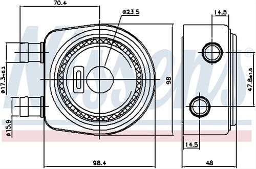 Radiator Ulei, Ulei Motor Nissens Opel 90697