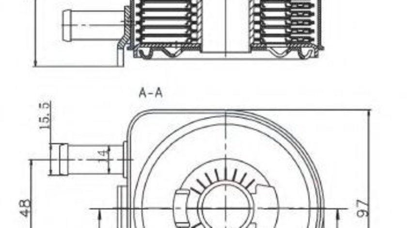 Radiator ulei, ulei motor PEUGEOT 306 Break (7E, N3, N5) (1994 - 2002) NRF 31735 piesa NOUA