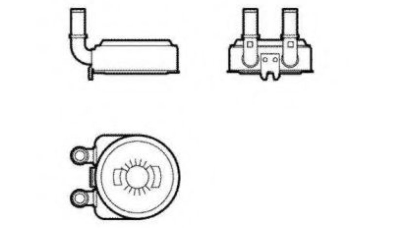 Radiator ulei, ulei motor PEUGEOT 306 Break (7E, N3, N5) (1994 - 2002) NRF 31739 piesa NOUA