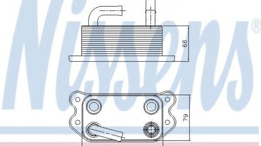 Radiator ulei, ulei motor VOLVO S40 II (MS) (2004 - 2016) NISSENS 90738 piesa NOUA