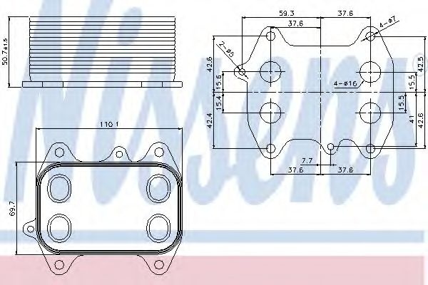 Radiator ulei, ulei motor VW BEETLE (5C1) (2011 - 2016) NISSENS 90681 piesa NOUA