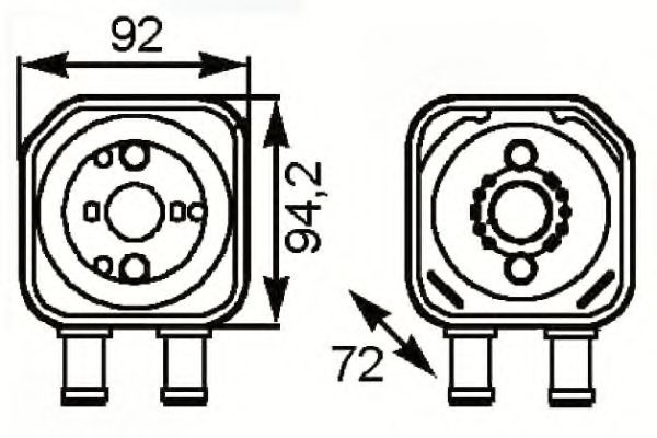 Radiator ulei, ulei motor VW BORA (1J2) (1998 - 2005) NRF 31179 piesa NOUA