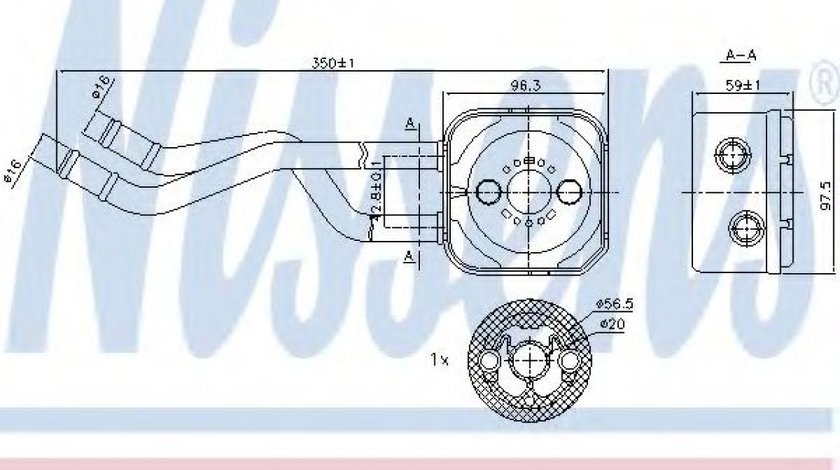 Radiator ulei, ulei motor VW GOLF IV (1J1) (1997 - 2005) NISSENS 90685 piesa NOUA