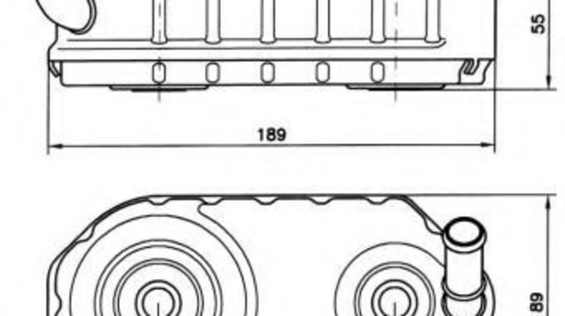 Radiator ulei, ulei motor VW GOLF V (1K1) (2003 - 2009) NRF 31004A piesa NOUA