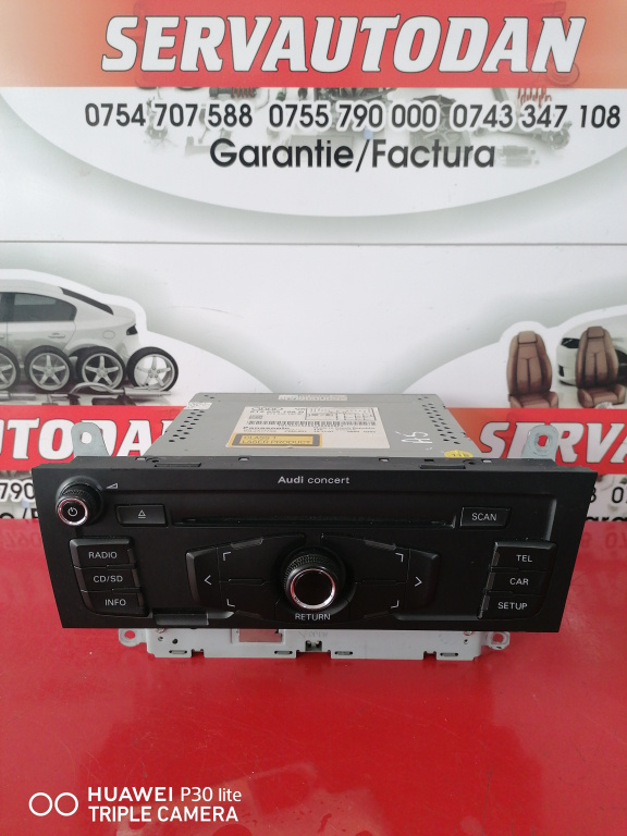 Radio CD Audi A5 2.0 Motorina 2012, 8T2035186B