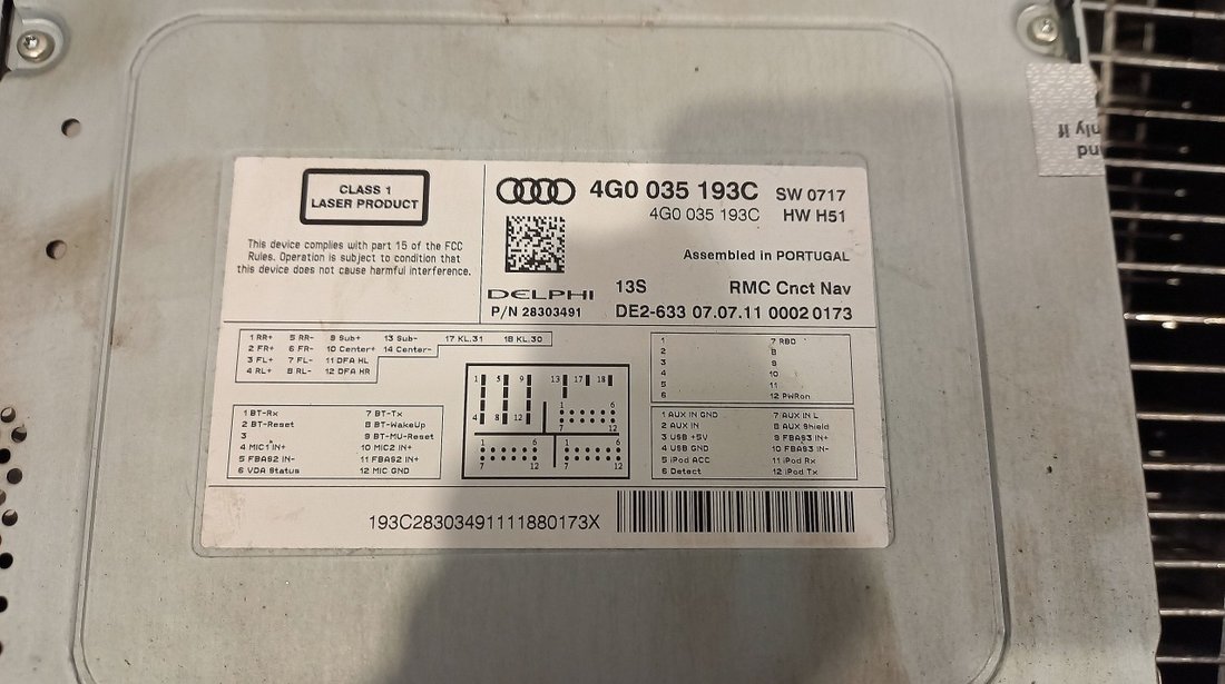 RADIO CD AUDI A6 A6 - (2011 2015)