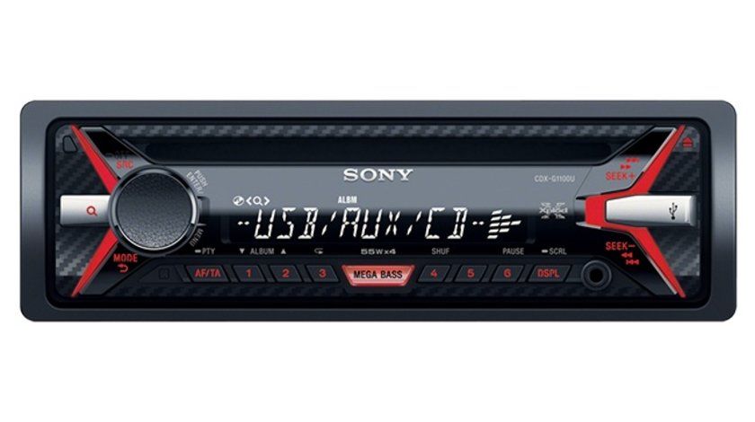 Radio CD Auto Sony CDX-G1100U 4x55W USB TCT-3277