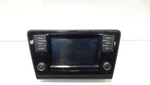 Radio CD cu loc de card, cod 5JA035871C, Skoda Rap...