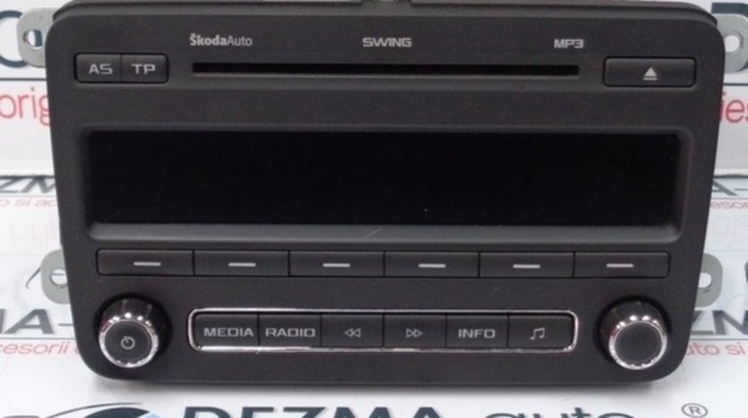 Radio cd cu mp3, 5J0035161C, Skoda Fabia 2 Combi (5J) 2007-2014 (id:211681)