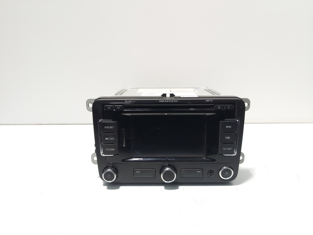 Radio cd cu navigatie, cod 3T0035192C, Skoda Superb II Combi (3T5) (id:677746)