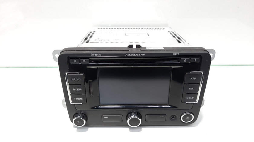 Radio CD cu navigatie si mp3, cod 3T0035192J, Skoda Superb II (3T4) (id:461896)