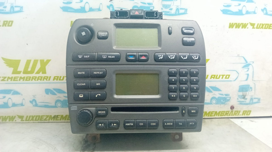 Radio CD cu navigatie si panou comanda clima 4x43-18b876-ad Jaguar X-Type [2001 - 2007]