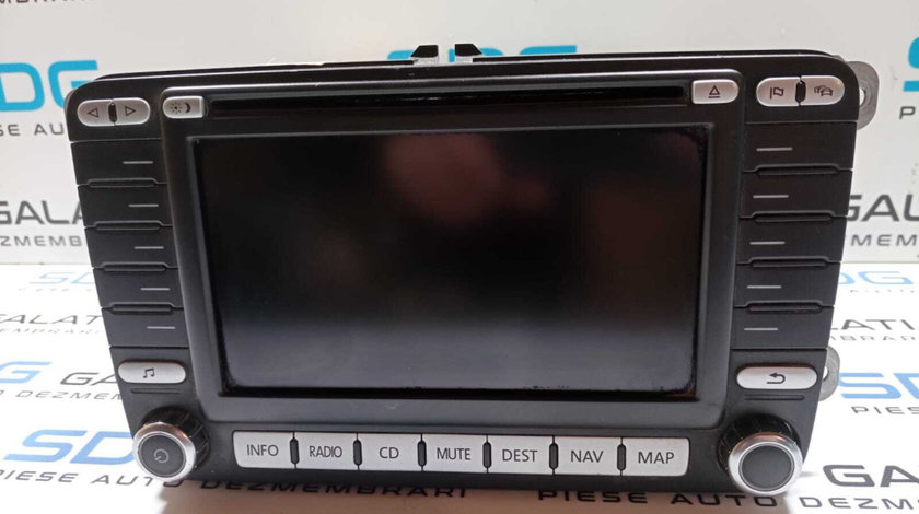 Radio CD DVD Player Navigație GPS Volkswagen EOS 2006 - 2016 Cod 1K0035198C 8618844888 0142605 7612002071 [M3792]