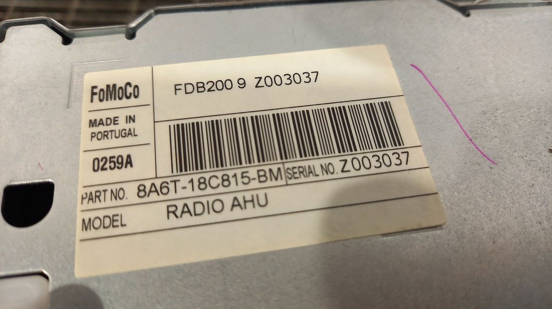 RADIO CD FORD FIESTA FIESTA - (2008 2012)