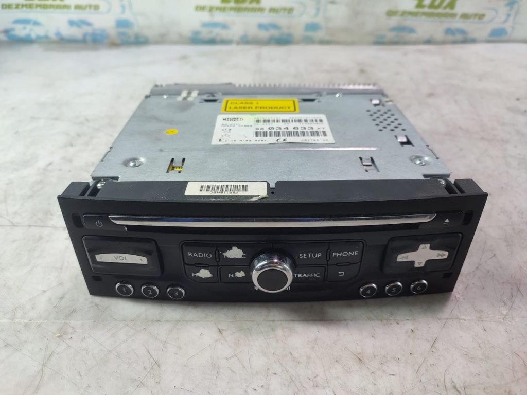 Radio cd player 98034633XT Peugeot 3008 [2010 - 2013] 1.6 hdi 9HD