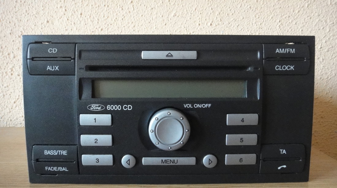 Radio Cd Player OEM Ford 6000CD Aux #3279448