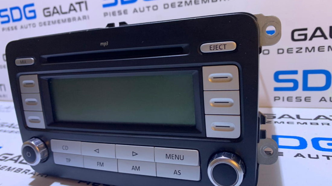 Radio CD Player RCD 300 Cu Cod Deblocare / SAFE cu MP3 VW Passat B6 2005 -  2010 Cod: 1K0035186AD #72366384