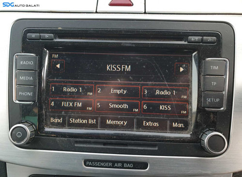 Radio CD Player Volkswagen Passat CC 2008 - 2012 [C3876] [Depozit]