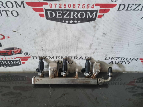 Rampa + injectoare CITROËN DS3 1.2 VTi 82 cai motor HMZ cod piesa 9832159980 / 0280157127