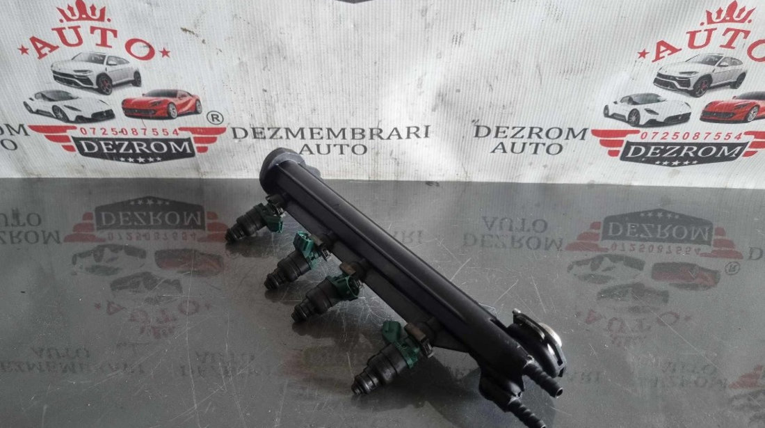 Rampa injectoare + injectoare 06A133317A / 037906031AL Jetta Mk4 2.0i AZJ 115 cai