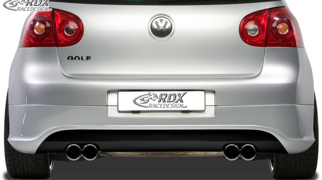 RDX Difuzor Difuzor prelungire bara spate pentru VW Golf 5 "R32 clean" cu  teava esapament stanga & dreapta Fusta bara spate Heck RDHA029-D material  ABS #79920918