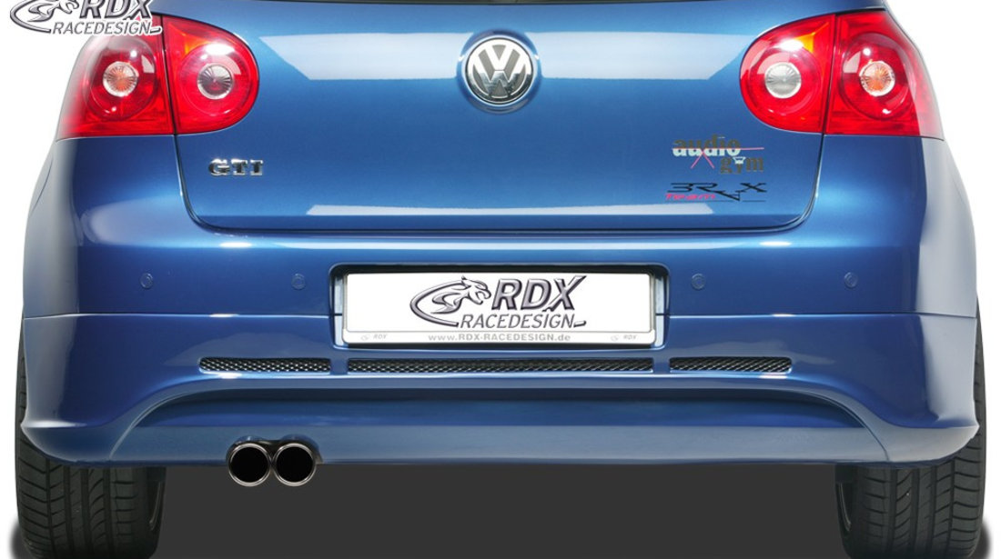 RDX Difuzor Difuzor prelungire bara spate pentru VW Golf 5 "GTI/R-Five" cu  teava esapament stanga Fusta bara spate Heck RDHA030-L material ABS  #79920923