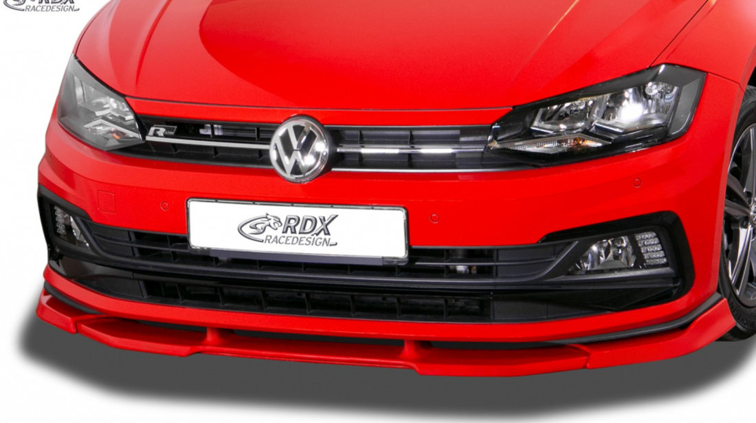 RDX Prelungire Spoiler Bara fata VARIO-X pentru VW Polo 2G R-Line & GTI lip bara fata Spoilerlippe RDFAVX30883 material Plastic