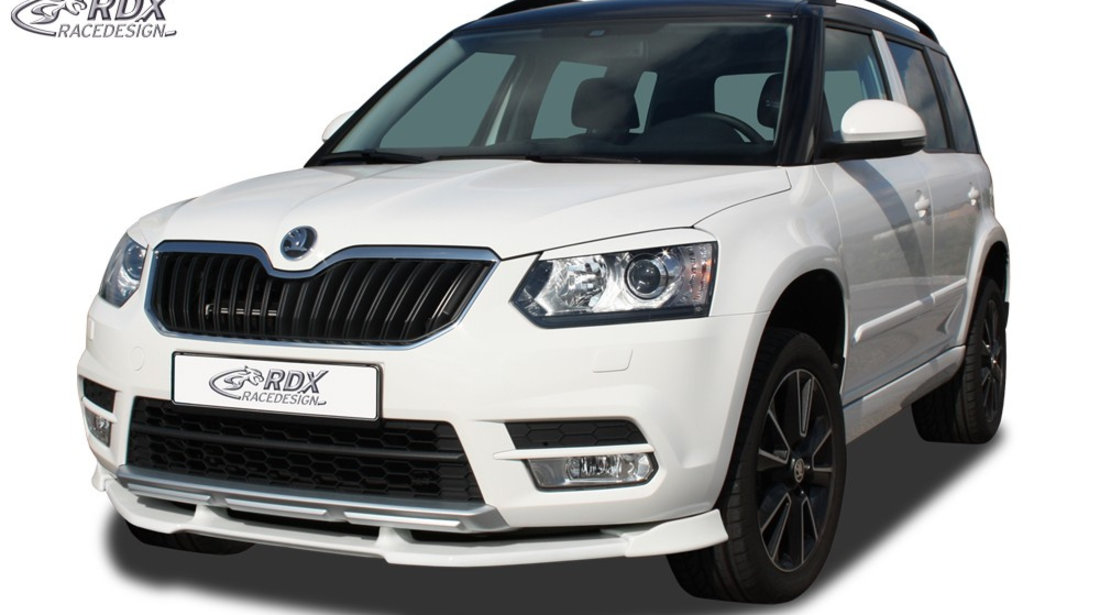 RDX Prelungire Spoiler Bara fata VARIO-X pentru SKODA Yeti 2014+ lip bara fata Spoilerlippe RDFAVX30680 material Plastic