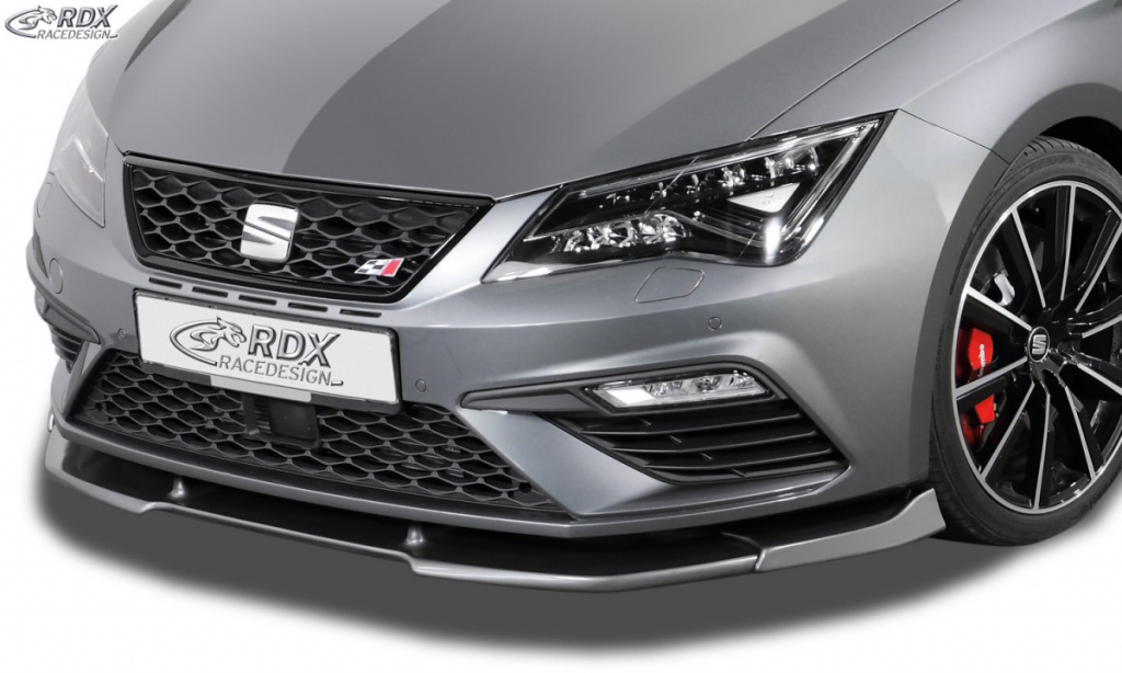 RDX Prelungire Spoiler Bara fata VARIO-X pentru SEAT Leon 5F FR + Cupra + Cupra 300 Facelift 2017+ ( si pentru SC si ST) lip bara fata Spoilerlippe RDFAVX30785 material Plastic