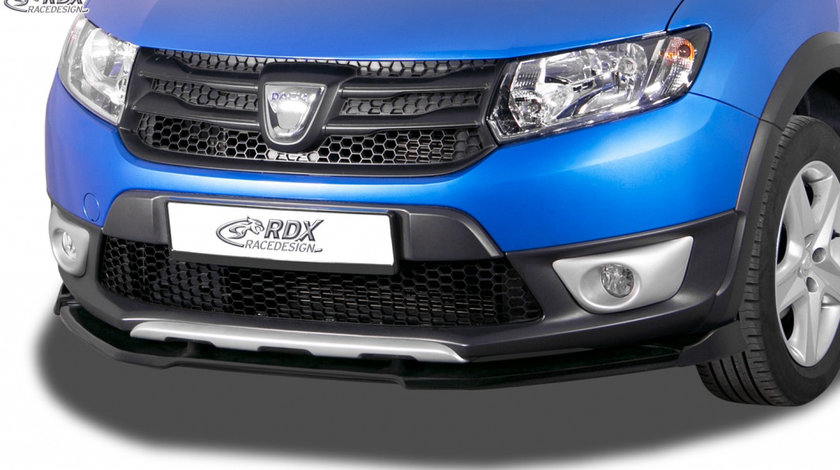 RDX Prelungire Spoiler Bara fata VARIO-X pentru DACIA Sandero 2 Stepway lip bara fata Spoilerlippe RDFAVX30903 material Plastic