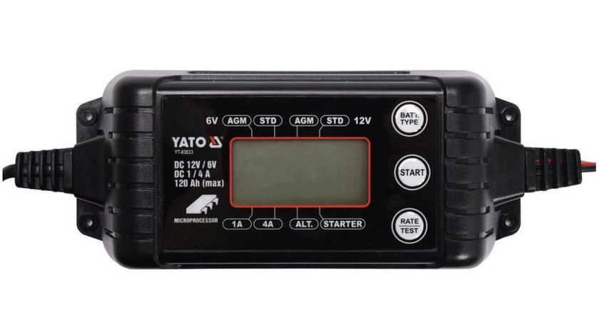 Redresor Baterie Digital Yato 6/12V, 1/4A, 120Ah YT-83033