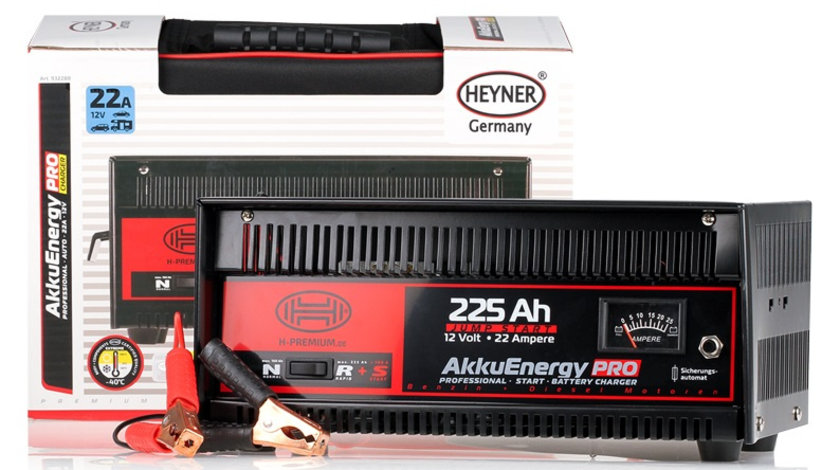 Redresor Baterie Heyner Akkuenergy Pro 22A 12V 225Ah Cu Jump Start 932280