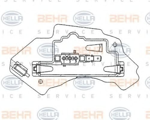 Reglaj, suflanta de interior MERCEDES E-CLASS (W210) (1995 - 2003) HELLA 5HL 351 321-131 piesa NOUA