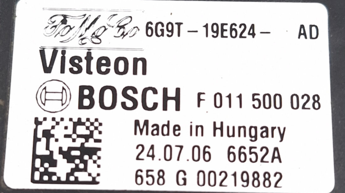 Regulator Trepte Ventilator Habitaclu Ford FOCUS Mk 2 2005 - 2010 6G9T19E624AD, 6G9T-19E624-AD, F011500028, F 011 500 028, 658G00219882, 658 G 00219882