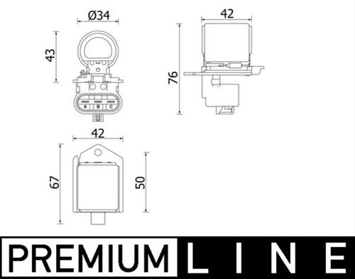 Releu Electroventilator Radiator Mahle Behr Opel CFR 2 000P