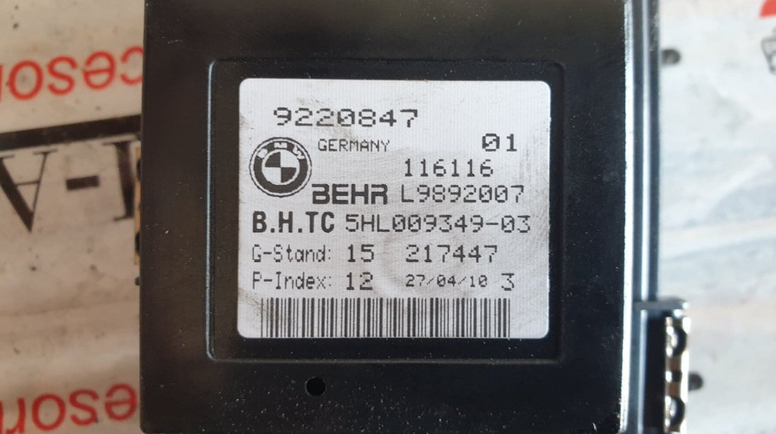 Releu ventilator BMW Seria 5 GT (F07) 535d cod piesa : 9220847