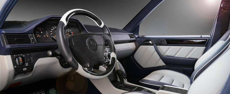 Renasterea unui clasic: Mercedesul 500E W124 cu interior nou din piele,  alcantara si carbon