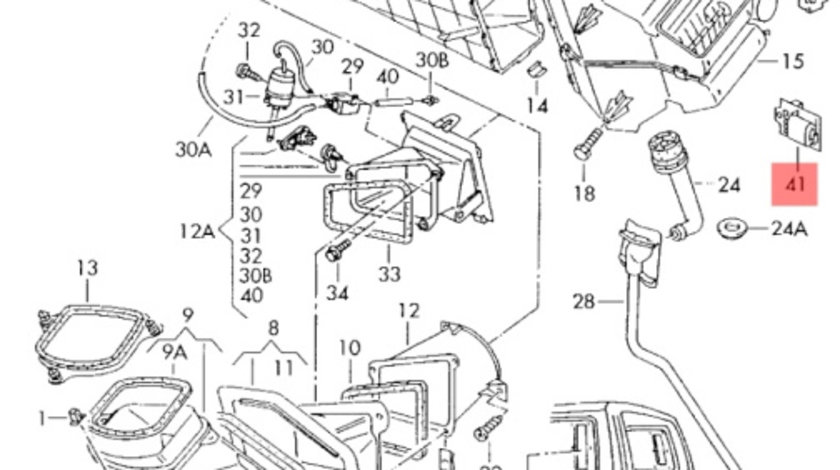 Rezistenta trepte ventilator Volkswagen T4 ACV 2000 OEM 701959263