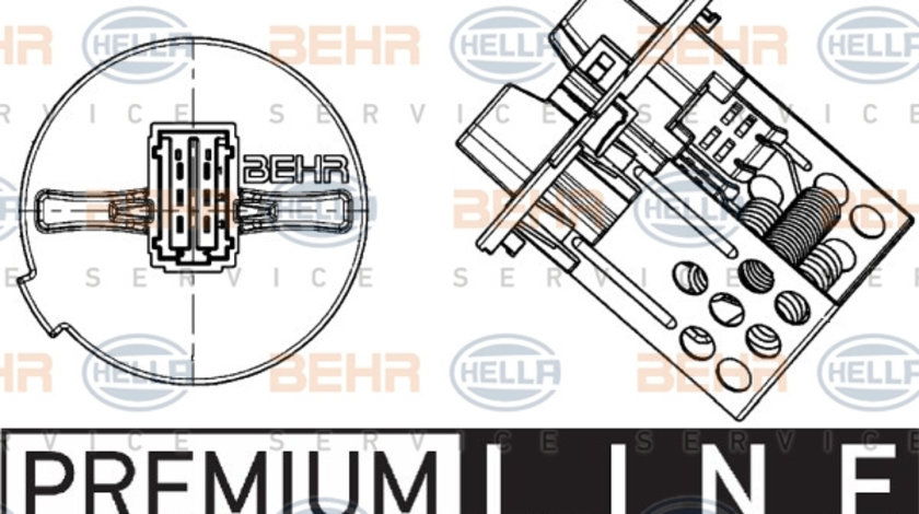 Rezistor, ventilator habitaclu (9ML351332281 HELLA) Citroen