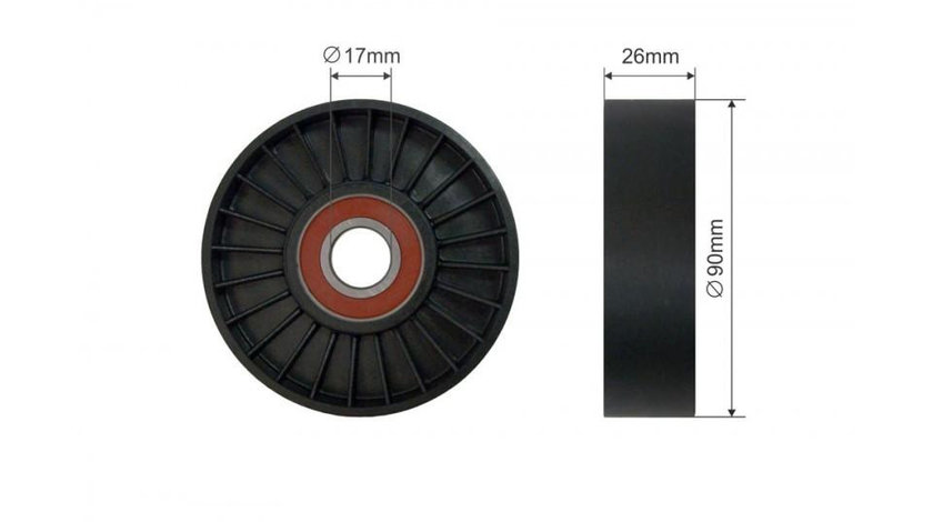 Rola ghidaj curea transmisie Chrysler Voyager 4 (2000-2008) [RG] #1 109-00