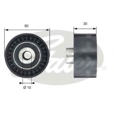 Rola ghidare/conducere, curea distributie FORD FOCUS II (DA) (2004 - 2012) GATES T42199 piesa NOUA