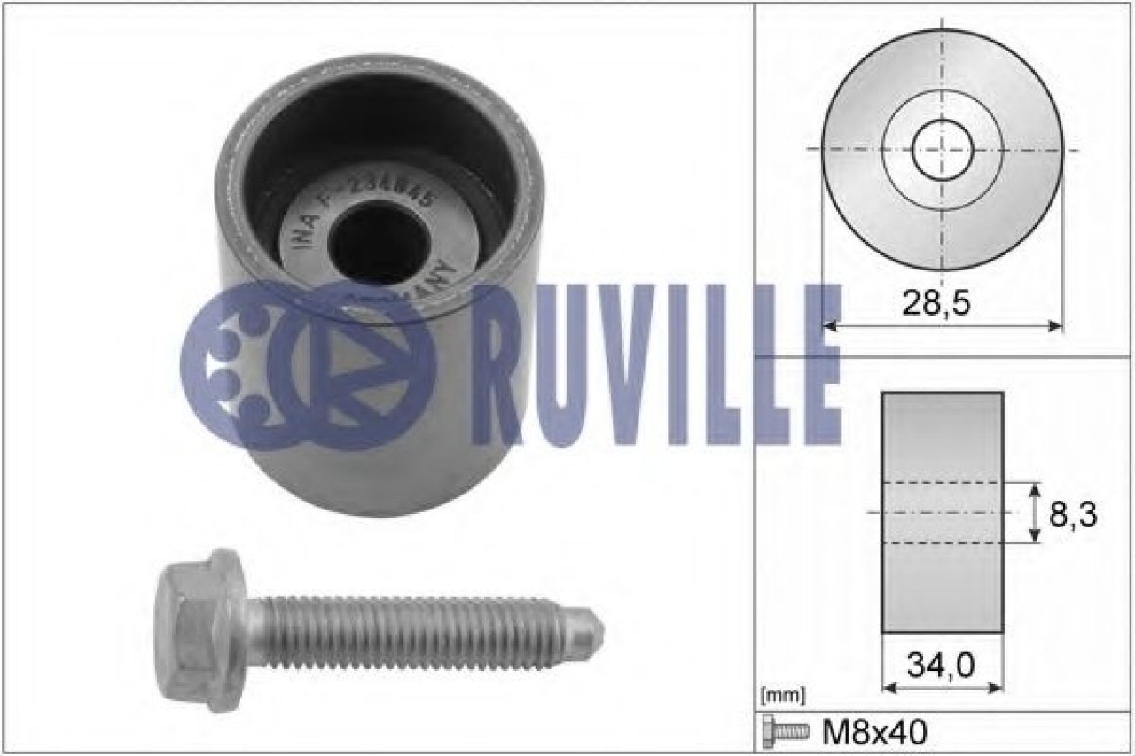 Rola ghidare/conducere, curea distributie FORD GALAXY (WGR) (1995 - 2006) RUVILLE 55465 piesa NOUA